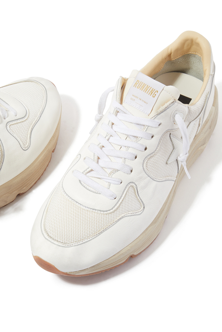 Running Sole Leather Sneakers